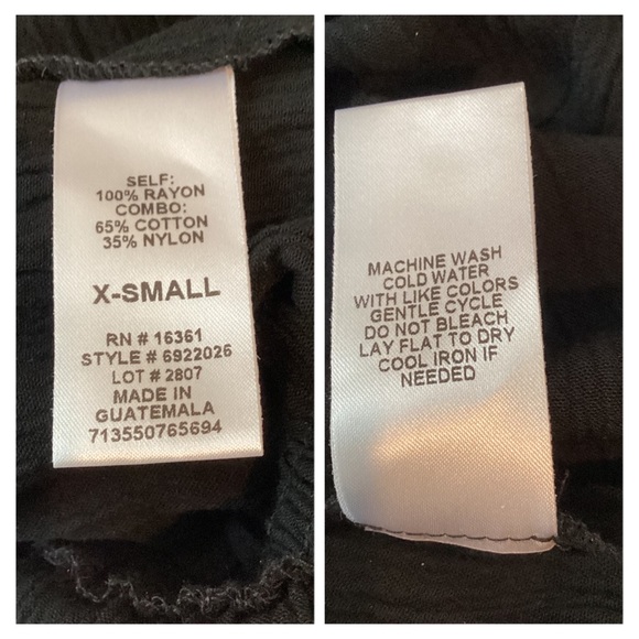 Joe B by Joe Benbasset Romper Black Lace Back Rayon - Picture 7 of 12